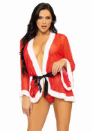 Leg Avenue Santa Robe Tie & String 3 pcs Set - cena, porovnanie