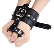 Kiotos Leather Single Handcuff & Thumb Lock - cena, porovnanie
