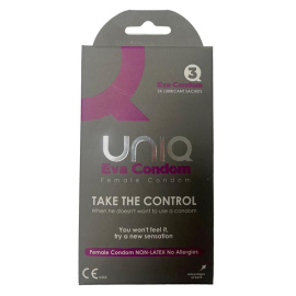 Uni-Q Eva Female Condoms No Latex 3ks