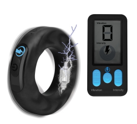 Zeus Electrosex E-Stim Pro Silicone Cock Ring Vibe with Remote