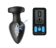 Zeus Electrosex E-Stim Pro Silicone Vibrating Anal Plug with Remote - cena, porovnanie