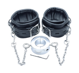 Black Label Stainless Steel Ballstretcher with Ankle Restraints