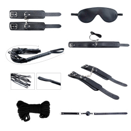 Alive Secret Desires BDSM Kit Black 8pcs