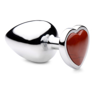 Booty Sparks Gemstones Red Jasper Heart Anal Plug Large - cena, porovnanie