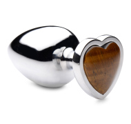 Booty Sparks Gemstones Tiger Eye Heart Anal Plug Large - cena, porovnanie