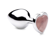 Booty Sparks Gemstones Rose Quartz Heart Anal Plug Medium - cena, porovnanie