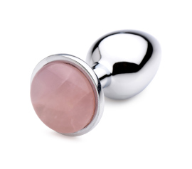 Booty Sparks Gemstones Rose Quartz Gem Anal Plug Small