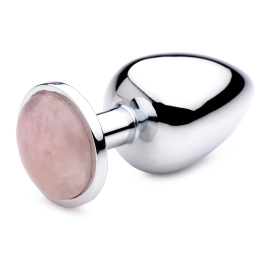 Booty Sparks Gemstones Rose Quartz Gem Anal Plug Large