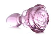 Booty Sparks Pink Rose Glass Anal Plug Small - cena, porovnanie
