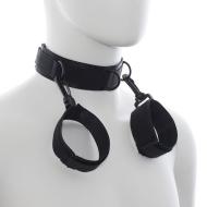 Ohmama Fetish Nylon Collar With Wrist Restraints - cena, porovnanie