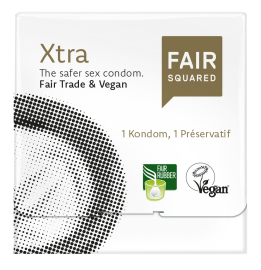 Fair Squared Xtra Fair Trade Vegan Condoms 1ks