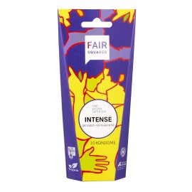 Fair Squared Intense Fair Trade Vegan Condoms 10ks