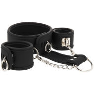 Fetish Submissive Bound Neck to Wrist Restraints Vegan Leather - cena, porovnanie