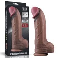 Lovetoy 13" Dual Layered Silicone Cock XXL - cena, porovnanie