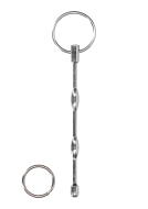 Ouch! Urethral Sounding Ribbed Plug with Ring - cena, porovnanie