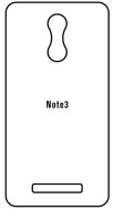 Hydrogel  Ochranná fólia Xiaomi Redmi Note 3 Pro - zadná lesklá - cena, porovnanie