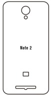 Hydrogel  Ochranná fólia Xiaomi Redmi Note 2 - zadná matná - cena, porovnanie
