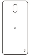 Hydrogel  Ochranná fólia Nokia 2 - zadná lesklá - cena, porovnanie