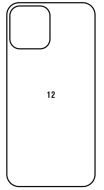 Hydrogel  Ochranná fólia iPhone 12 - zadná matná - cena, porovnanie