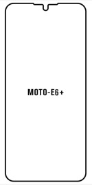Hydrogel  Ochranná fólia Motorola Moto E6 Plus - predná lesklá