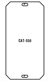 Hydrogel  Ochranná fólia CAT S50 - predná lesklá