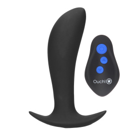 Ouch! E-stim & Vibration Butt Plug with Remote