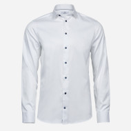 Tee Jays Biela košeľa, modré gombíky, Slim fit - cena, porovnanie