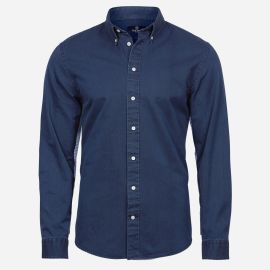 Tee Jays Modrá denim košeľa, Slim fit