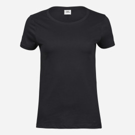 Tee Jays Čierne dámske organické tričko