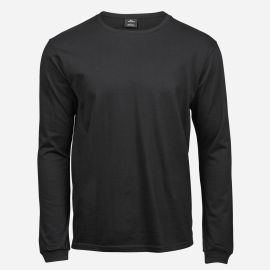 Tee Jays Čierne soft tričko s dlhými rukávmi
