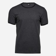 Tee Jays Čierne melírované tričko Ringer - cena, porovnanie