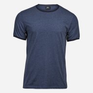 Tee Jays Modré melírované tričko Ringer - cena, porovnanie