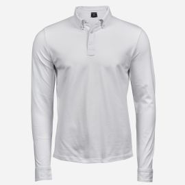 Tee Jays Biela polokošeľa s Button-down golierom