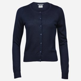 Tee Jays Modrý dámsky merino cardigan