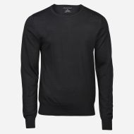 Tee Jays Čierny merino sveter