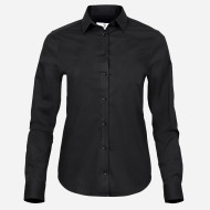 Tee Jays Luxury Stretch čierna dámska košeľa