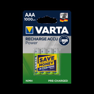 Varta Recharge Accu AAA 1000mAh 4ks