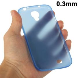 König Design TPU ochranné puzdro ultra tenké 0,3 mm pre Samsung Galaxy S 4 i9500 (modré)