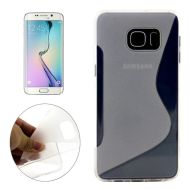 König Design Puzdro OTB TPU kompatibilné s telefónom Samsung Galaxy S6 Edge+ SM-G928F S-Curve transparentné - cena, porovnanie