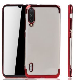 König Design Puzdro na mobilný telefón pre Xiaomi Mi A3 Red - priehľadné - TPU silikónové puzdro Zadný Ochranný v transparentnej červenej