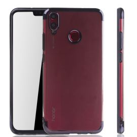 König Design Puzdro na mobilný telefón pre Huawei Honor 8X Black - priehľadné - TPU silikónové puzdro Zadný Ochranný v transparentnej