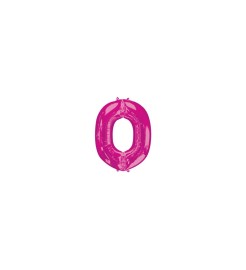Amscan Balón fóliový "Písmeno "O" - ružové