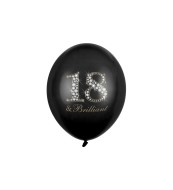 Party Deco Čierne balóny - 18 - cena, porovnanie