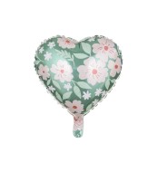 Party Deco Balón v tvare srdca zdobený kvetmi - cena, porovnanie