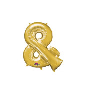 Amscan Zlatý fóliový balón v tvare & - cena, porovnanie