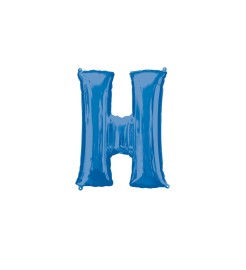 Amscan Balón fóliový "Písmeno "H" - modrý