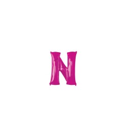 Amscan Balón fóliový "Písmeno "N" - ružový