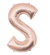 Amscan Balón fóliový Písmeno "S - ružové zlato - cena, porovnanie