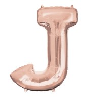 Amscan Balón "J" fóliový - ružové zlato - cena, porovnanie