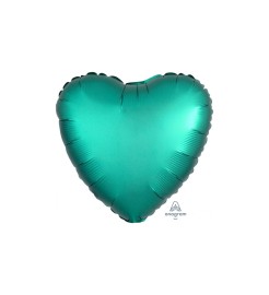 Amscan Fóliový balónik v tvare srdca - smaragdový